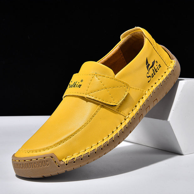 Autumn Leisure Hand-stitched Leather Shoes