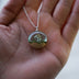 Small Mushroom Log Resin Creative Pendant Necklace