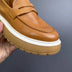Leather One Pedal Lazy Casual Sneakers Douson Odeh