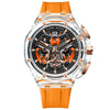 High-Grade Three-Dimensional Hollow Carved Luminous Quartz Watch