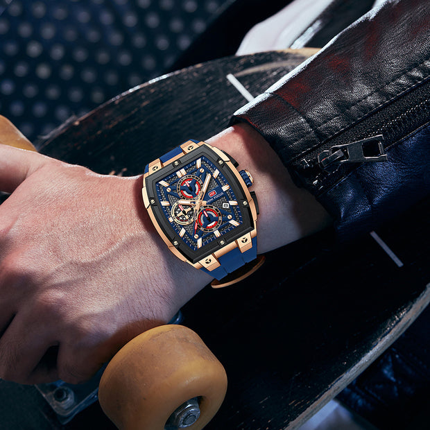 Watch Men's Arc Mirror Multi-layer Hollow