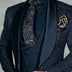 European And American Business New Printing Leisure Suit Men's Three-piece Suit
