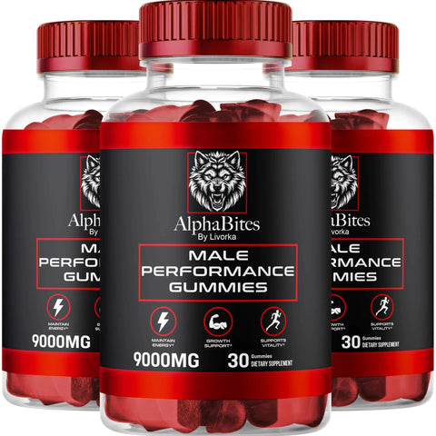(3 Pack) Alpha Bites Men Gummies AlphaBites Gummies AlphaBites For Men Gummys Supplements Alpha Bites Men Alpha Bites Gummies Alpha Bites Gummies For Men Performance Alphabites Men 90 Gummies Douson Odeh