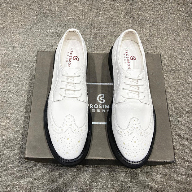 Men's Shoes Summer Leather Shoes Men's Casual Business Formal Wear