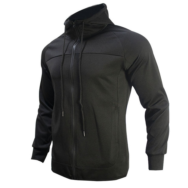 Hooded Autumn Jacket Sports Casual Suit Men