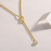 Gem Tassels Luxury Fashion Diamond Pendant Necklace Set With Mosan Diamond Silver Ornaments