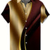 Men's T-shirt Color Series 3D Printed Short Sleeve