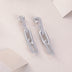 Chain Luxury Fashion Diamond Earrings Stud Set With Mosan Diamond Silver Ornaments