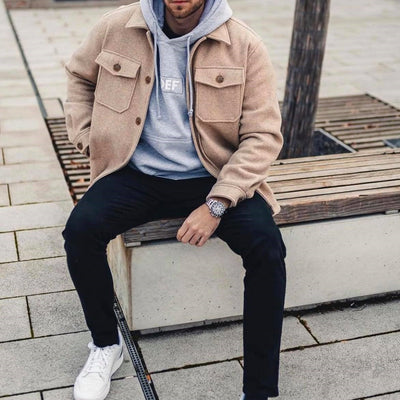 Men's Casual Fashion Jacket Tops Coat