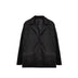 Elegance Retro Brown Loose Pockets Long Sleeve Suit Coat