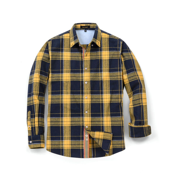 Men's Spring And Autumn Brushed Casual Shirt