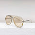 Women's Fashionable Sunshade Large Frame Black Leopard Print Glasses