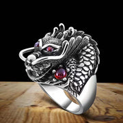 Fashion Three-dimensional Faucet Pure Silver Retro Ring