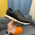 Sneakers Color-block Leather Lightweight Lace-up Shoes Douson Odeh