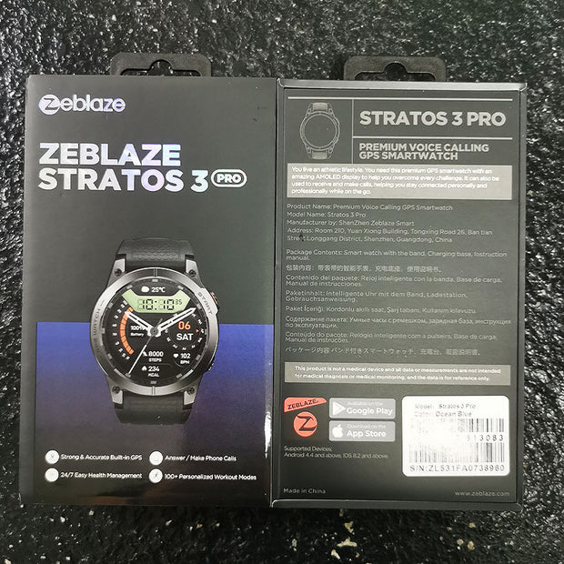 Stratos3pro Smart Watch GPS Positioning Motion Track