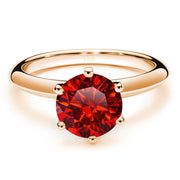 Moissanite Ring Female S925 Silver 18K Gold Plating