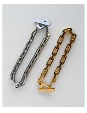 Square 316L Steel Bracelets Necklace For Men And Women