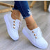 Lace-up Flats Sneakers Women Rivet Casual Shoes Douson Odeh