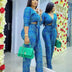 African Women Fashion Tops And Pants Set Douson Odeh