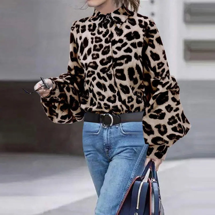 Women Sexy Leopard Print  Tops Douson Odeh