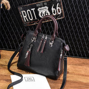 Superior Leather Tassel Cat Pendant Handbag