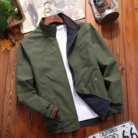 Men's Sports Jacket Double-sided Wear Stand Collar Casual Douson Odeh