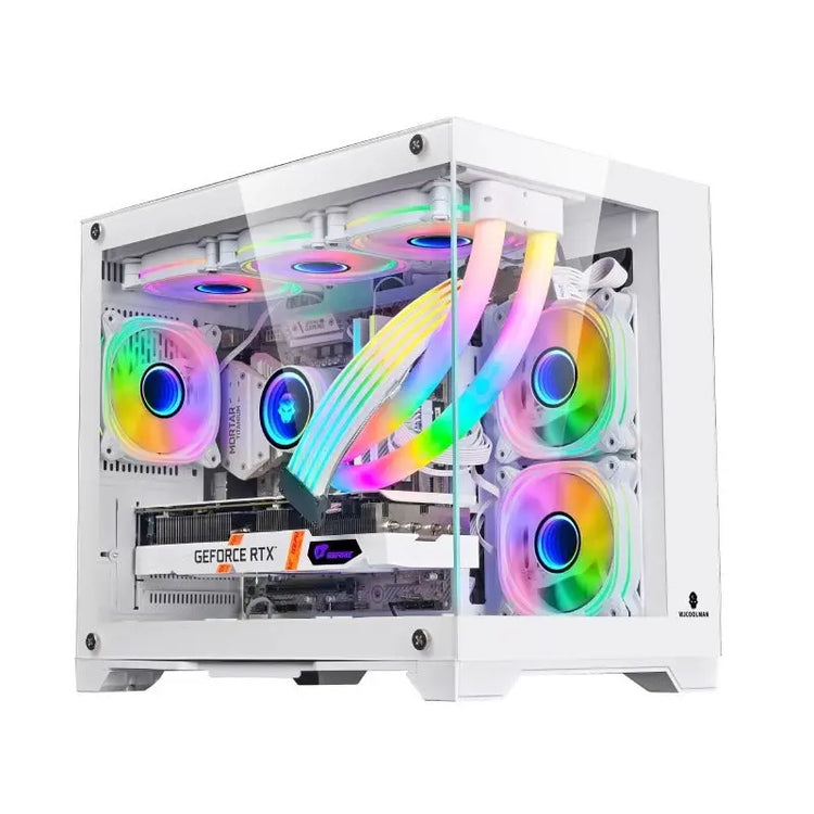 Panoramic Glass 360 Water-cooled Desktop Computer Host Douson Odeh