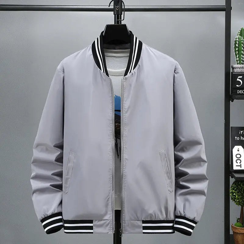 Stand Collar Jacket Spring And Autumn New Loose All-matching Casual Douson Odeh