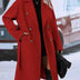 Lapel Double-breasted Trench Coat With Belt Winter Fashion Solid Color Long Jacket Outwear Women Clothing Douson Odeh