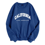 Womens Hoodies Long Sleeve Graphic California Letters Print