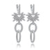 Steel needle copper inlaid AAA zircon earrings