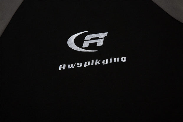 Letter Embroidered Long Sleeve T-shirt Men