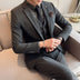Plus Size Men's Clothing Solid Color Suit Suit Men's Three-piece Suit