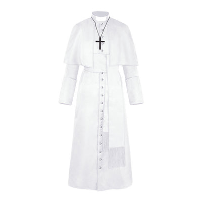Halloween Priest Medieval Retro Cosplay Costume