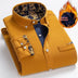Winter Corduroy Fleece Warm Shirt Men Douson Odeh