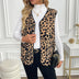Leopard Print Cardigan Outerwear Top