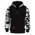 Stitching Hooded Men's Fashion Camouflage American Vintage Zipper Sweater