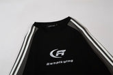 Letter Embroidered Long Sleeve T-shirt Men Douson Odeh