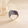 Fashionable Personality Gold Plated Copper Zircon Ring