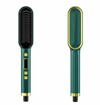 LCD Hair Straightening Comb with Dual-Use Curling Iron Mi tienda