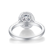 Audrey Large Diamond Ring Luxury Fashion Set Moissanite Silver Ring