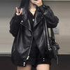 Coat Women's Autumn And Winter Motorcycle Short Black