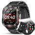 Jooeniok Smart Watch Sport Military for Men Smartwatch Bluetooth Answer/Dial Call 2.01" Large Screen Outdoor Compass Sports Fitness Tracker Male 600 mAh Large Battery Two Strap for Android/iOS Douson Odeh