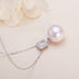 White Perfect Circle Freshwater Pearl Necklace