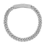 Big Box Jewelry Buckle Cuban Chain Full Zircon Hip Hop Men's Necklace