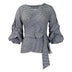 Big Bow Decorative Shirt Plaid Strap European And American