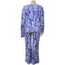 Plus Size Fat Women Two-piece Suit 4xl Ladies Set Tops Pants Douson Odeh