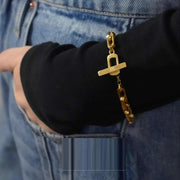 Square 316L Steel Bracelets Necklace For Men And Women