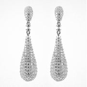 Long 925 Silver Water Drop-shaped Earrings