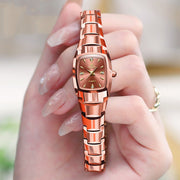 Tungsten Steel Quartz Watch Women's Watch Fashion